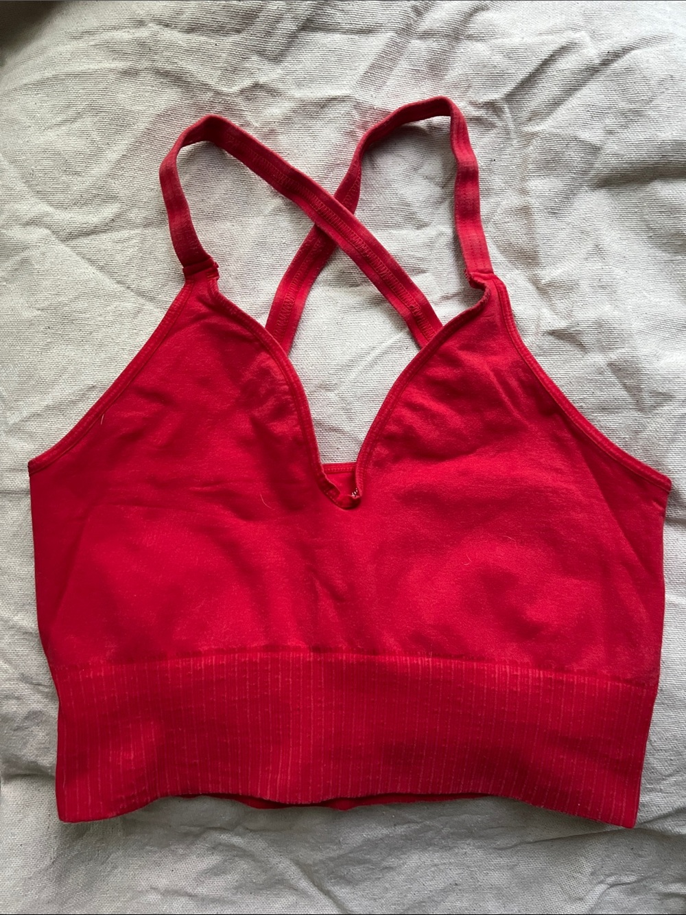 FP Movement by Free People Crimson Crossback Seamless Sports Bralette